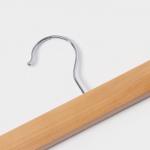Вешалка для брюк и юбок LaDо?m Bois, с зажимами, сорт А, 34.5?1.2?12.5 см, светлое дерево