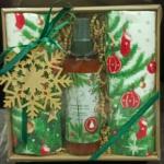 Набор "Зимний лес" (подтарельник - 2 шт., Спрей интерьерный "Зимний лес"  - 1 шт.,)