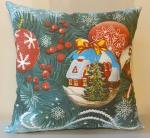 Подушка "Новогодняя" 40*40 + ароматическое саше в подарок ПНГ-11