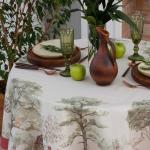 Скатерть «Этель» Forest landscape, d=148 см с ГМВО, 100% хлопок, саржа 190 г/м?