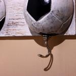 Вешалка «Футбол», 25 см, 2 крючка, дерево