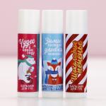 Бальзам для губ «Снежной зимы», новогодний набор 3 шт. ? 10 г, Чистое счастье