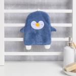 Полотенце для рук LoveLife «Пингвин», 25?21 см, микрофибра, синее