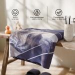 Полотенце махровое «Этель» T-REX, 70?130 см, хлопок 100%, синее