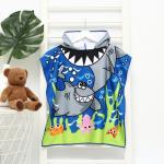 Полотенце - пончо детское махровое «Крошка Я. Акулы», 60?120 см, микрофибра