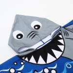 Полотенце - пончо детское махровое «Крошка Я. Акулы», 60?120 см, микрофибра