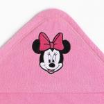 Полотенце уголок махровое «Минни Маус», 75?75 см, 100% хлопок