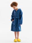 Халат детский «Экономь и Я», размер 30, хлопок 100%, синий