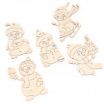 Заготовки для творчества на новый год «Снеговики»