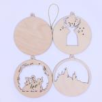 Заготовки для творчества. Деревянная ёлочная подвеска «Новый год! Волшебники»