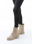 04-PAS144-2Z BEIGE Ботинки зимние женские (натуральная кожа, 100% шерсть)