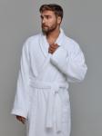 Махровый халат с рукавом покроя реглан унисекс однонитка МЗ-26 (1)
