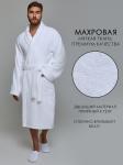 Махровый халат с рукавом покроя реглан унисекс однонитка МЗ-26 (1)