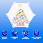 Аквамозаика «Снеговик с ёлкой», магниты, 4 фигурки, 306 шариков