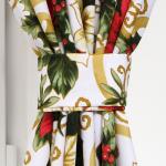 Комплект штор для кухни с подхватами «Доляна. Праздничные украшения», 2 шт., белые, 145?180 см