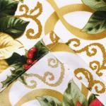 Комплект штор для кухни с подхватами «Доляна. Праздничные украшения», 2 шт., белые, 145?180 см