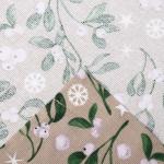 Комплект штор для кухни с подхватами «Доляна» Frosty berries, 2 шт., бежевые, 150?180 см