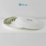 Столовый сервиз Avvir «Юкка», 18 предметов: 6 тарелок d=16.5 см, d=17.5 см, d=23 см, стеклокерамика, белый