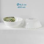 Столовый сервиз Avvir «Юкка», 18 предметов: 6 тарелок d=16.5 см, d=17.5 см, d=23 см, стеклокерамика, белый