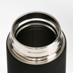 Термос Мастер К Basic, 500 мл, с ситечком, с датчиком температуры, сохраняет тепло 10 ч, нержавеющая сталь, чёрный