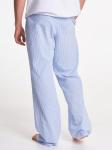 Брюки на резинке мужские Полоска голубой