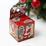 Набор махровых полотенец Этель «Санта» 30?30 см-4 шт., хл 340 г/м?