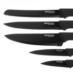 SATOSHI Бреан Набор ножей кухонных 6пр, подставка с полипропиленовыми разделителями