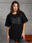 Футболка "Блеск" черный женская