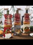 61121 Новогодний чехол на бутылку