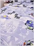 Детское постельное белье бязь Город роботов