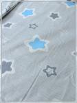 Детское постельное белье бязь Звездочки вид 8/1 светло-серый