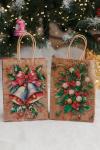 Набор крафт-пакетов новогодний 2 шт