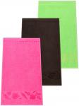 Набор махровых полотенец Кухня 3 шт коричнево-розово-салатовый