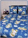 Детское постельное белье бязь Кот Акула вид 2/10 темно-синий