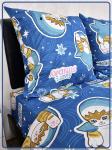 Детское постельное белье бязь Кот Акула вид 2/10 темно-синий