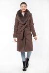 02-2939 Пальто женское утепленное (пояс)