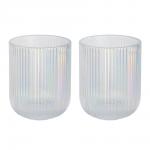 MILLIMI Набор стаканов 2шт, 235мл, стекло, перламутровый