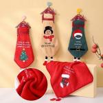 Детское полотенце с держателем из микрофибры "Веселый праздник" 30*30 см.