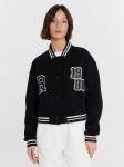 Бомбер женский черный с вышивкой Mark Formelle