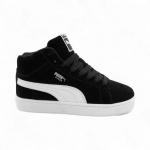 Кроссовки на меху А66 черные п/п