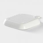 Блюдо для подачи Magistro «Сковорода-гриль», 23?16?3 см, жаропрочная керамика, белое