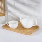 Блюдо для подачи Доляна Striata, прямоугольное, 29?20 см, бамбук