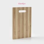 Доска разделочная Доляна «Зебра», 26?16 см, бамбук