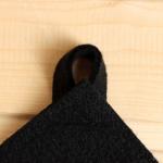 Коврик - сидушка для бани и сауны, 50?40 см, 70% полиэфир, 30% шерсть, черный