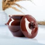 Горшки для запекания Борисовская керамика «Классика», 500 мл, набор 4 шт., коричневые