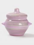 Горшочек для запекания Борисовская керамика «Лаванда», 500 мл, 10?10.5 см, сиреневый