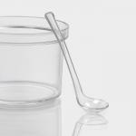 Ёмкость для специй с ложкой Доляна, 400 мл, 10.5?10 см, пластик, прозрачная