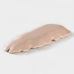 Блюдо для фруктов Доляна «Золотой лист», 38.5?15.5 см, розовое