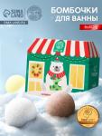 Бомбочки для ванны в домике «Медведь», набор 6 шт. ? 40 г, URAL LAB