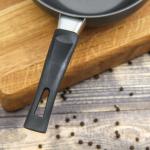 Ковш Promo, 900 мл, d=16 см, бакелитовая ручка, антипригарное покрытие, углеродистая сталь, серый